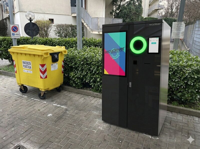 Macchina RVM installata — con Green Re-Wards